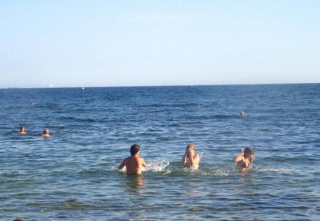 La plage..